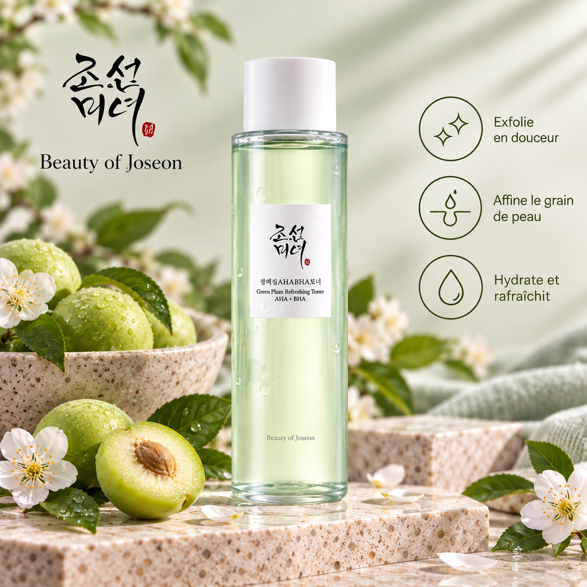 Beauty of Joseon - Tonique rafraîchissant à la prune verte AHA + BHA