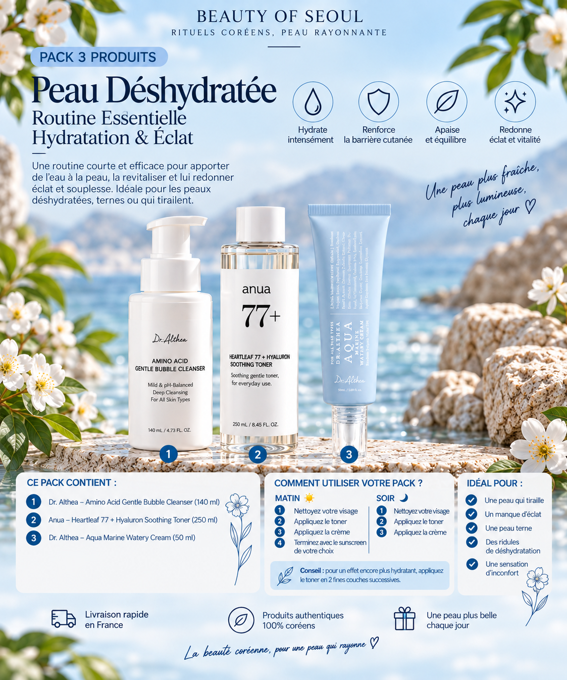 Pack peau déshydratée 5 produits