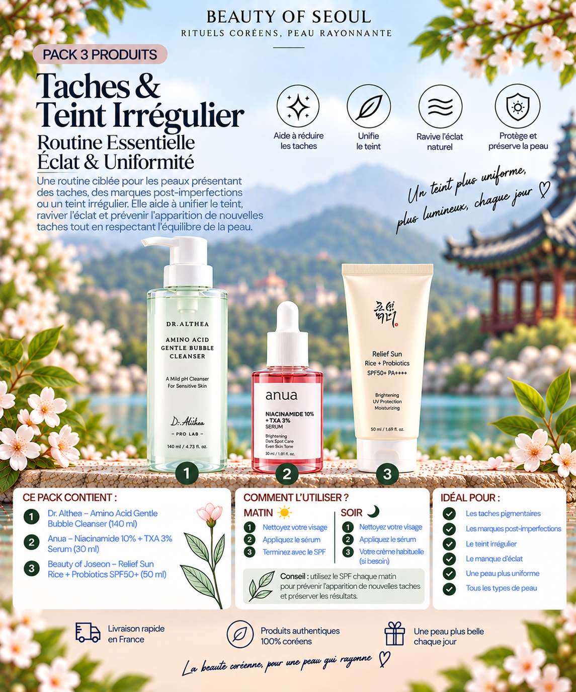 Pack taches et teint irrégulier 3 produits