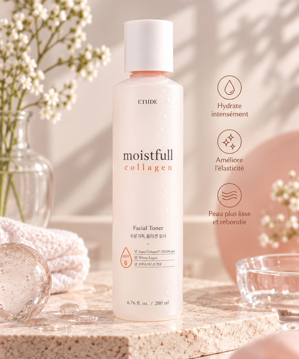 ETUDE – Toner Hydratant Moistfull Collagen – 200 ml