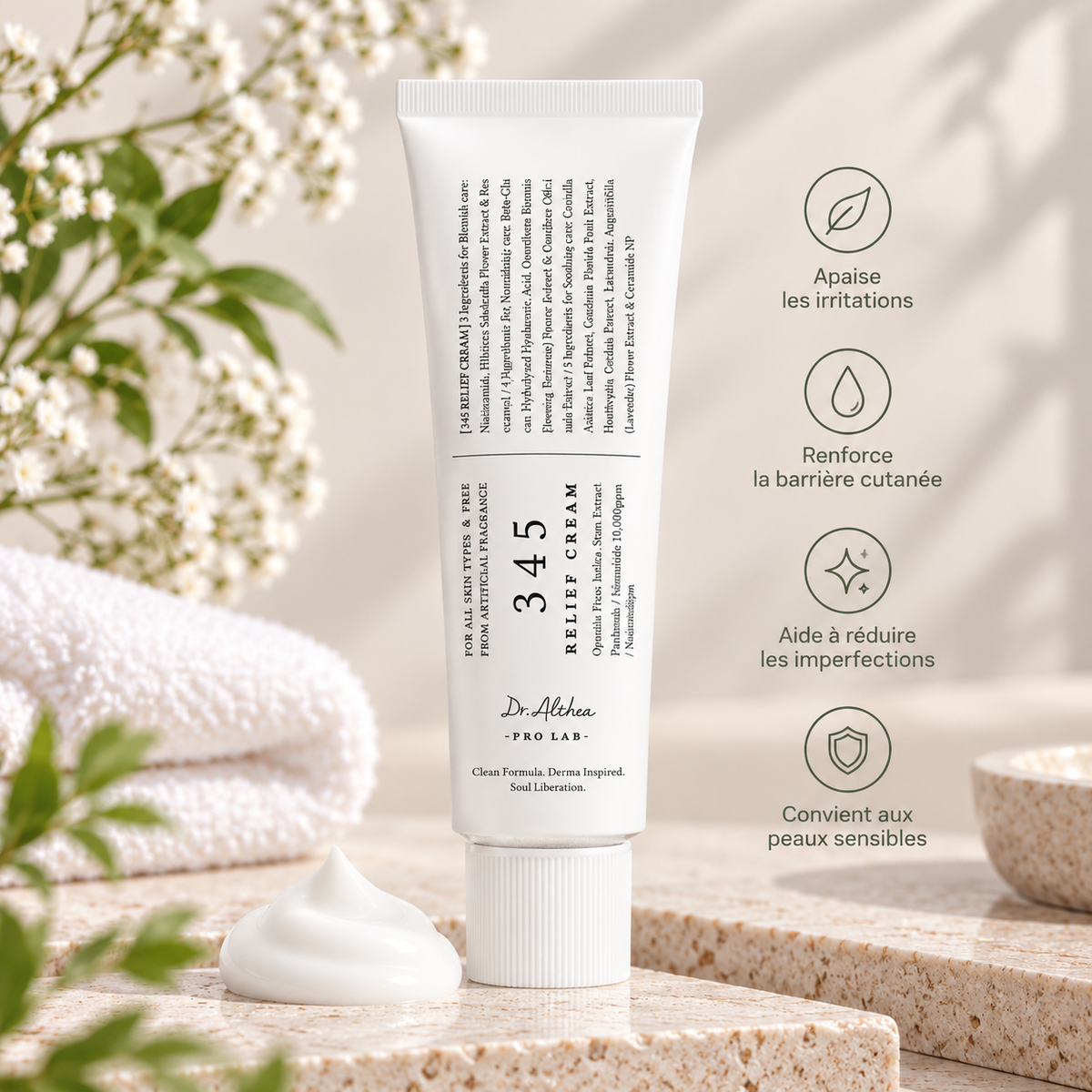 Dr. Althea – Crème Apaisante & Réparatrice 345 Relief Cream – 50 ml
