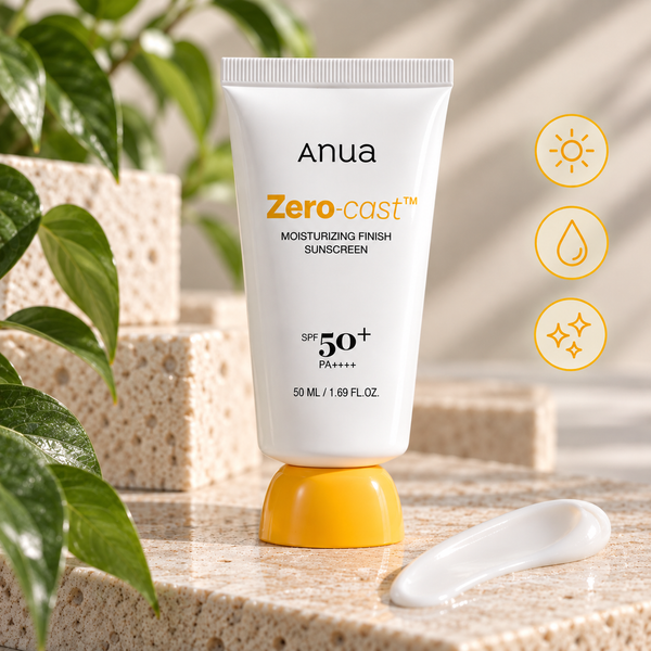 Anua – Crème Solaire Hydratante Zero-Cast SPF50+ PA++++ – 50 ml