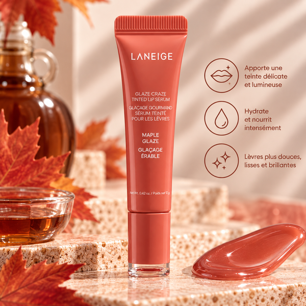 LANEIGE – Glaze Craze Tinted Lip Serum – Maple Glaze – 12 g