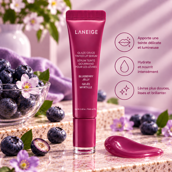 LANEIGE – Glaze Craze Tinted Lip Serum – Blueberry Jelly – 12 g