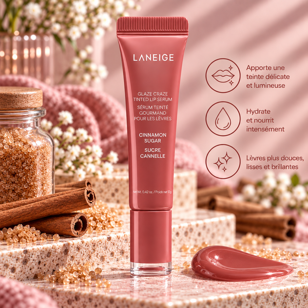 LANEIGE - Sérum teinté pour les lèvres – Sucre Cannelle