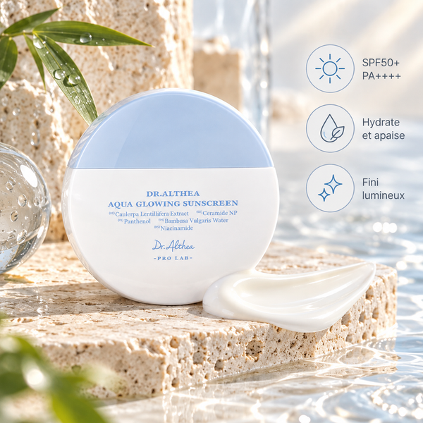 DR. ALTHEA – Crème Solaire Hydratante Éclat Aqua Glowing SPF50+ PA++++ – 45 ml