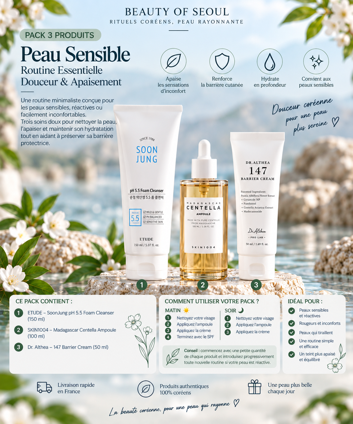 Sensitive skin 3-product pack