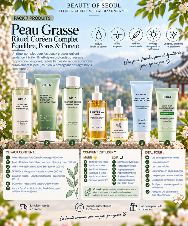 Pack peau grasse 7 produits