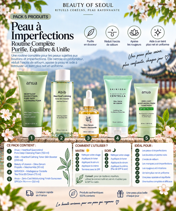 Pack peau imperfection 5 produits