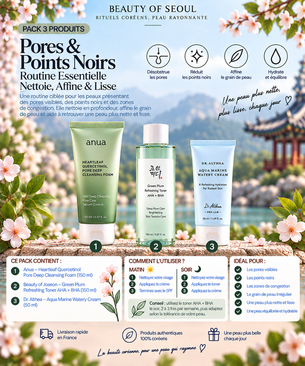 Pack pores et points noirs 3 produits