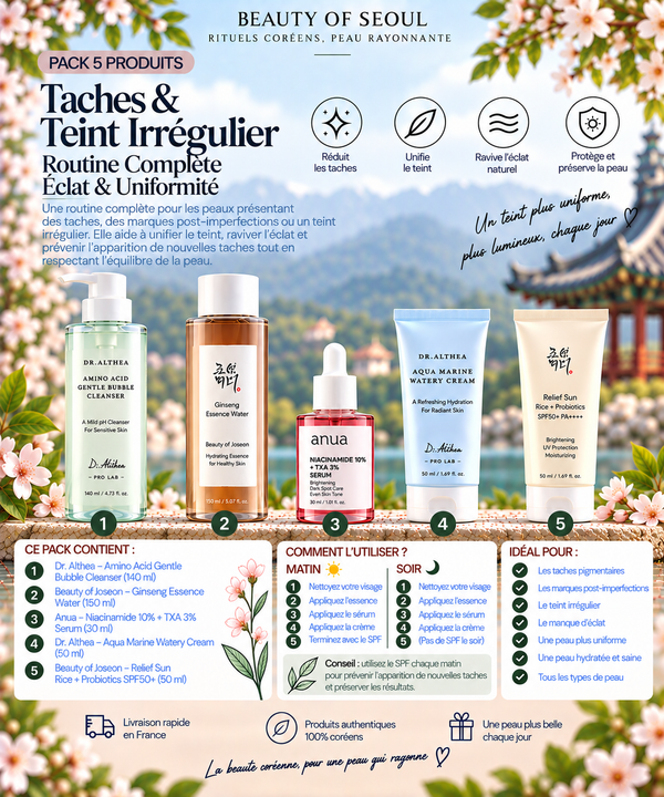 Pack taches et teint irrégulier 5 produits