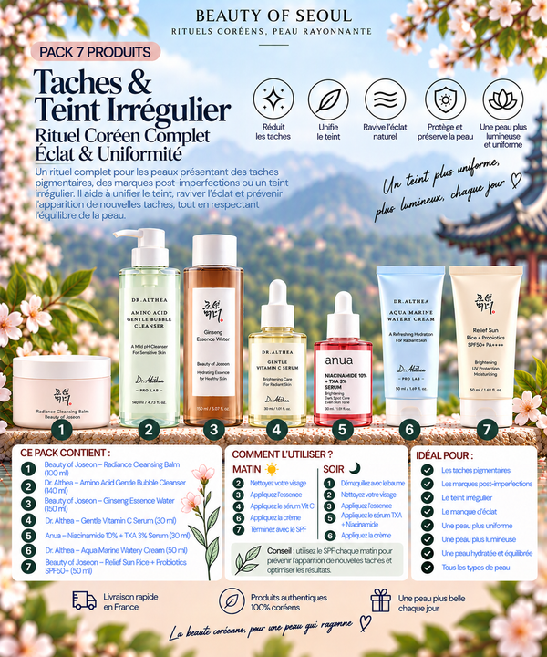 Pack taches et teint irrégulier 7 produits