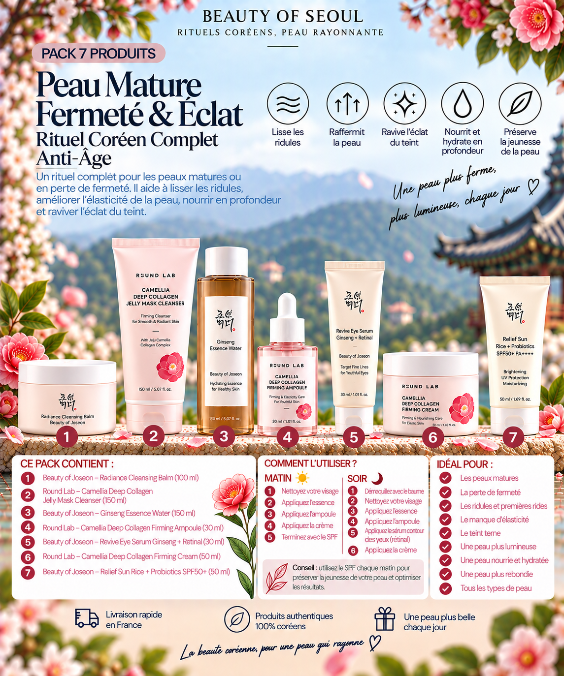 Pack peau mature 7 produits