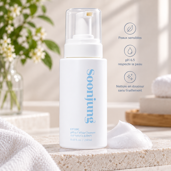 Etude House – Mousse Nettoyante Douce Soon Jung pH 6.5 – 250 ml